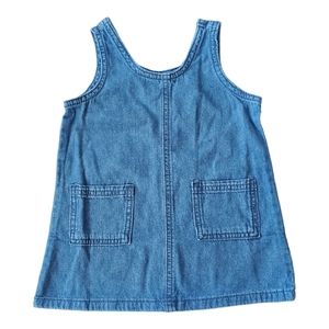 Little Co by Lauren Conrad Baby Girl's Denim Dress| Organic Cotton| Size 12M
